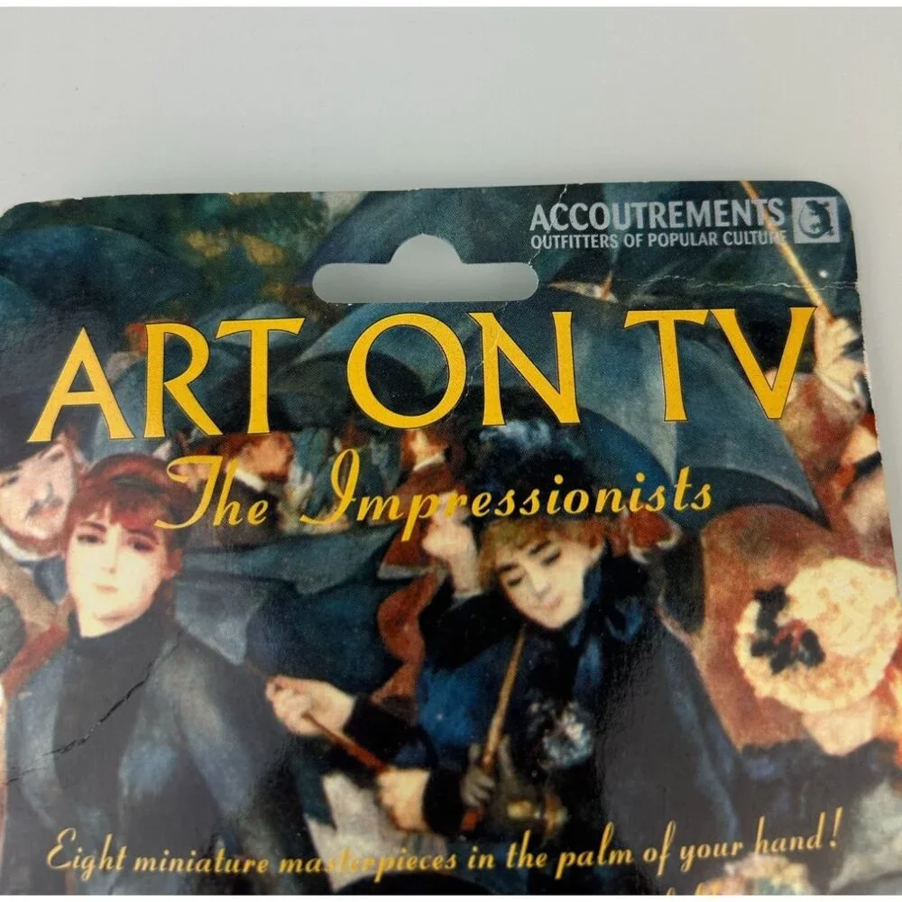 Impressionist Art on TV Viewer Toy Accoutrements Van Gogh Degas Monet 90s VTG